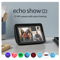 Pantalla Inteligente Amazon Echo Show 8 (3ra Gen) con Pantalla Táctil de 8", Alexa, Wi-Fi, Bluetooth, Zigbee, Fire OS