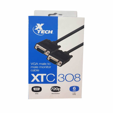 Xtech Xtc-308 6Ft Vga Db15/Db15M