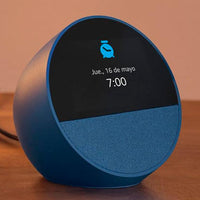 Parlante Inteligente Amazon Echo Spot con Reloj, Alarma, Alexa y Pantalla de 2.8"