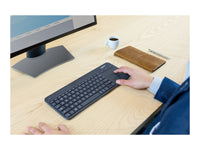 Logitech Wireless Touch Keyboard K400 Plus - Teclado Inalámbrico con Panel Táctil 920-004426