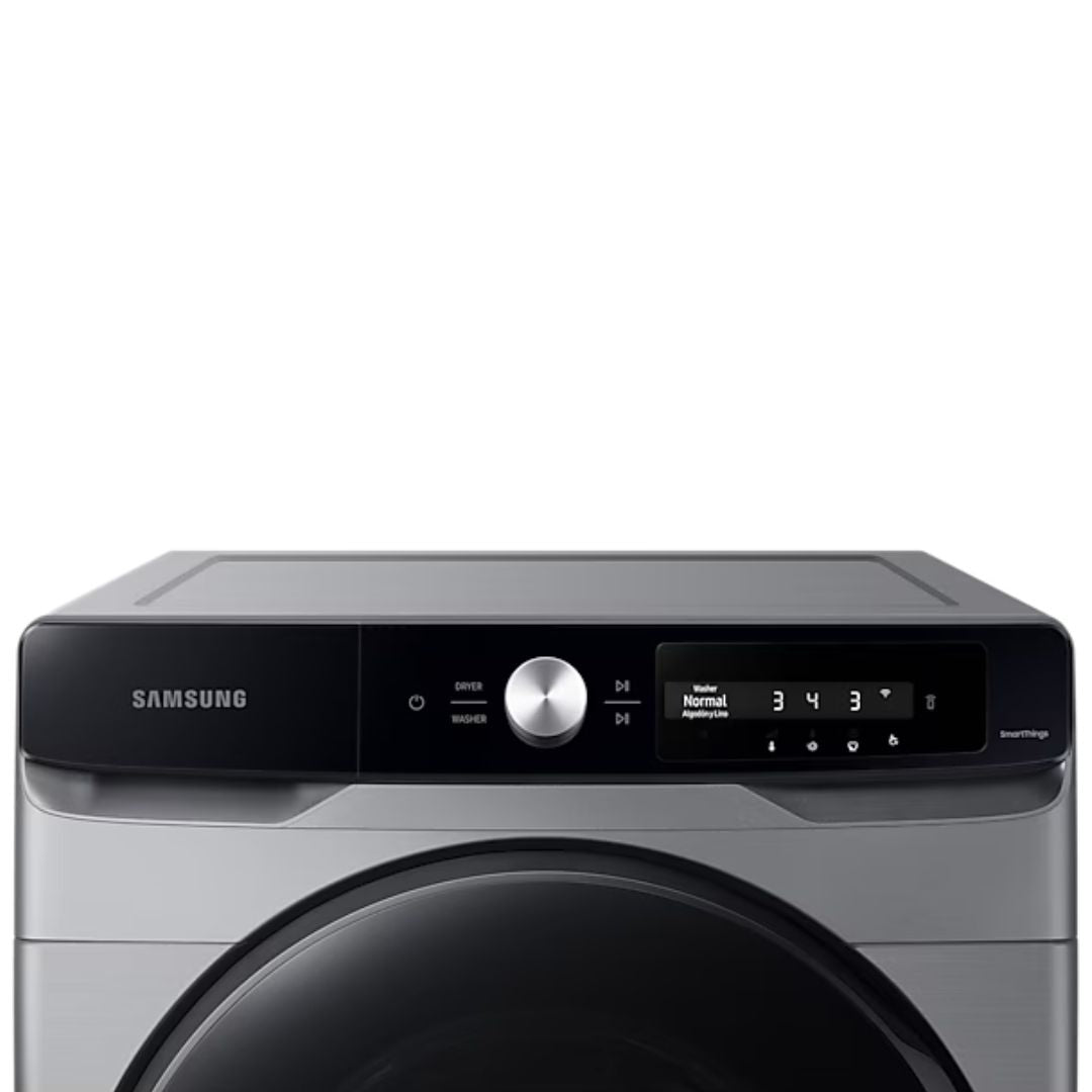 Lavadora Samsung WF22C6400AP de 22 kg, Carga Frontal, Inverter, Acero Inoxidable