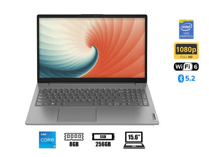 ENOVO V15 G4 IRU 83A100ELLM Procesador INTEL CORE i3-1315U 13va Pantalla 15.6" FHD 8GB RAM DDR4-3200/ 256GB DISCO M.2 2242 Teclado Antiderrame