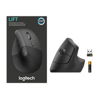 Logitech Lift Left Vertical Ergonomic Mouse - Ratón Vertical - Ergonómico 910-006467