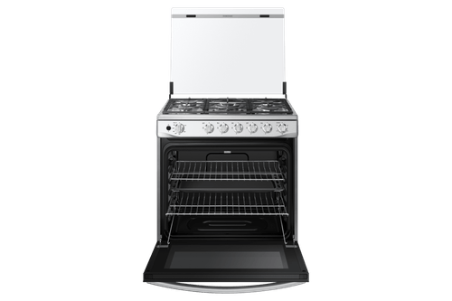 Cocina Samsung NX52T7522LS a Gas de 5 Quemadores, 30", Horno Dual, Acero Inoxidable