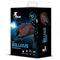 Xtech Mouse para Gaming Xtech XTM-510 Bellixus USB - Resolución Ajustable de hasta 2400 PPP - Luces LED de 3 Colores