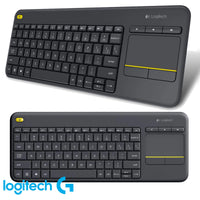 Logitech Wireless Touch Keyboard K400 Plus - Teclado Inalámbrico con Panel Táctil 920-004426