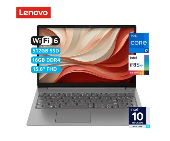 LENOVO V15 G4 IRL 83GW005HLD  Procesador INTEL CORE i7-13620H de alto rendimiento 13va Pantalla 15.6" FHD 16GB RAM DDR5-5200 512GB DISCO M.2 2242