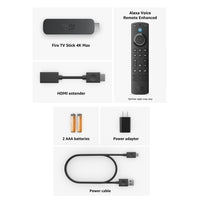 Streaming Amazon Fire TV Stick 4K Max con Alexa, Wi-Fi 6E, CPU 2.0GHz, 16GB, UHD 2160p y Ambient Experience