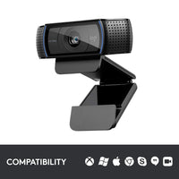 Logitech Hd Pro Webcam C920S - Webcam De Alta Definición Con Cubierta De Privacidad