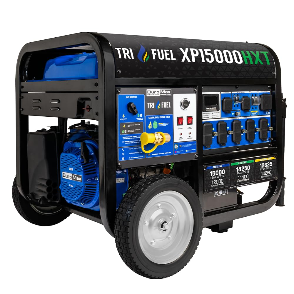 (Resevas para Nov 15) Generador Portátil Duromax XP15000HXT - 15000W de Potencia, Dual Fuel y Encendido Eléctrico