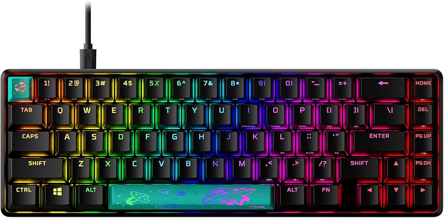 HyperX Teclado Mecánico Gamer Alloy Origins 65 - Retroiluminado RGB - Modelo 4P5D6Aa#Aba