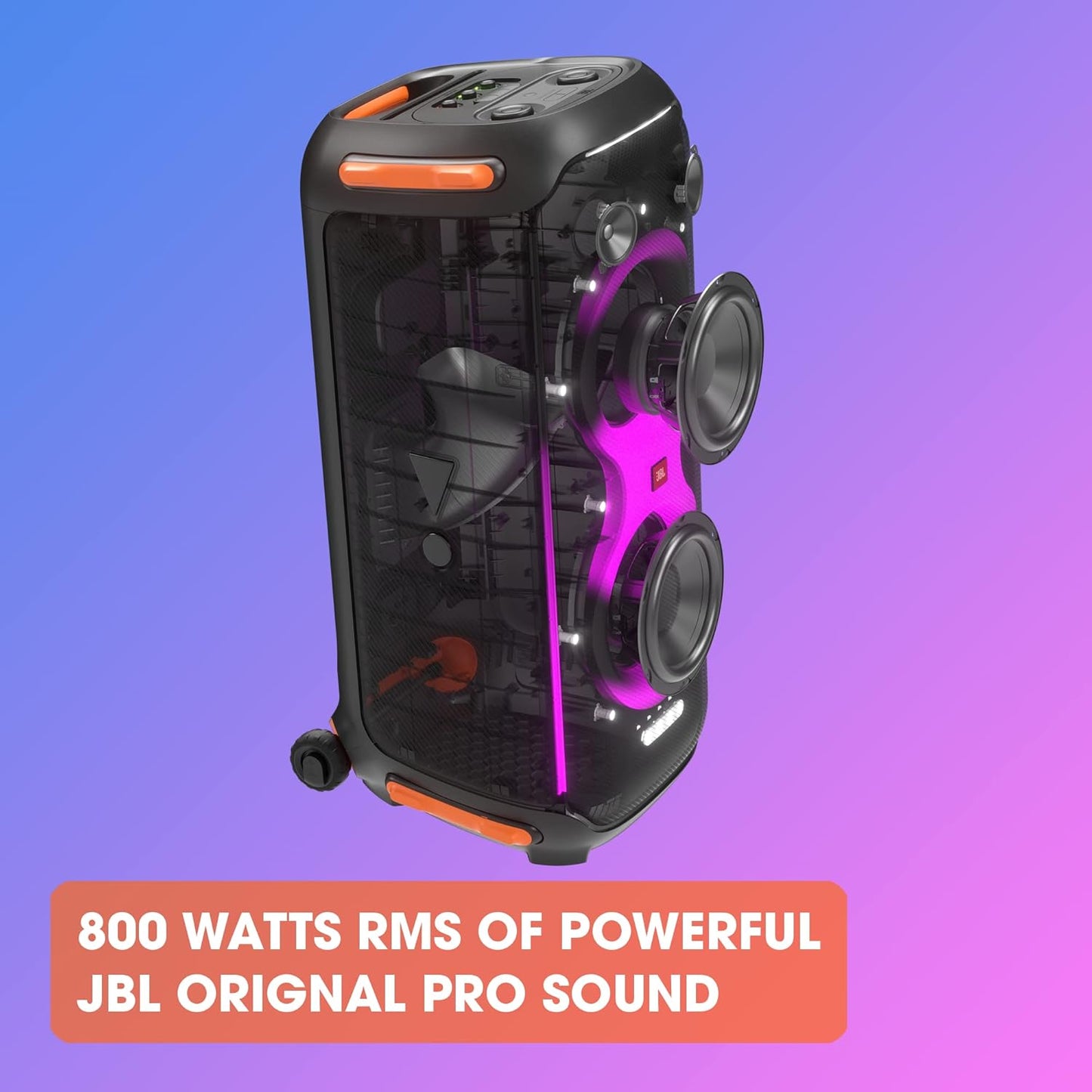 JBL PartyBox 710 - Altavoz de Fiesta Inalámbrico con Sonido Potente y Efectos de Luces