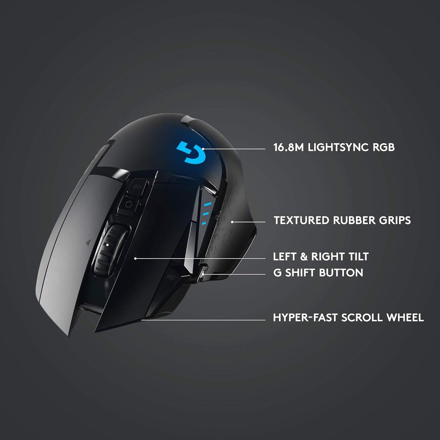 Logitech Wireless Gaming Mouse G502 Lightspeed - Ratón - Óptico 910-005565