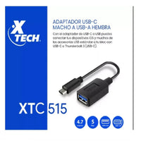 Xtech Xtc-515 - Adaptador Usb - 24 Pin Usb-C (M) Reversible A Usb Tipo A (H)