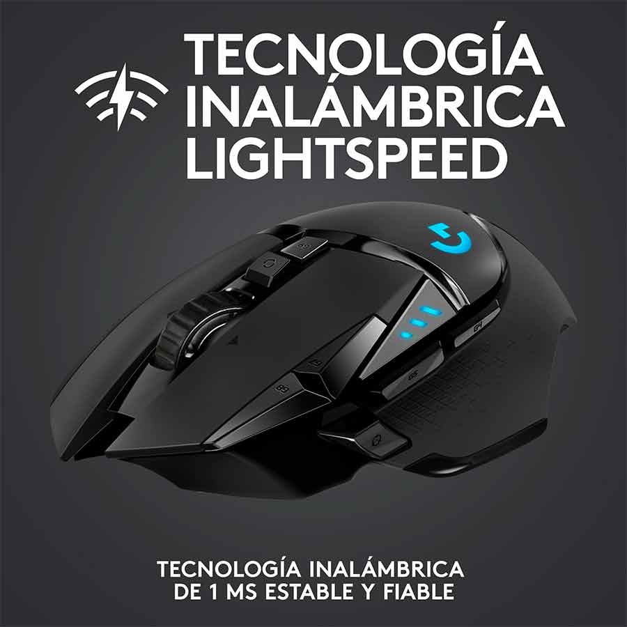 Logitech Wireless Gaming Mouse G502 Lightspeed - Ratón - Óptico 910-005565