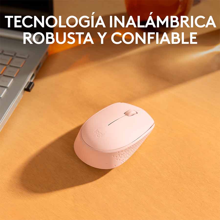 Logitech M170 Wireless Mouse, Ambidextrous, Rose - Ratón - Diestro Y Zurdo 910-006862