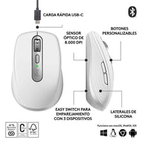 Logitech Mx Anywhere 3S - Ratón - Óptico 910-006933