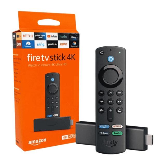 Streaming Amazon Fire Stick 4K (2da Gen) con Alexa, Wi-Fi 6, Control Remoto por Voz y Dolby Vision