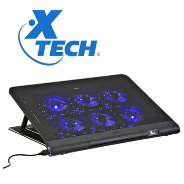 Soporte para Laptop Xtech XTA-160 con Diseño Ajustable y Ventilador de Enfriamiento