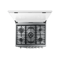 Cocina Samsung NX52T7522LS a Gas de 5 Quemadores, 30", Horno Dual, Acero Inoxidable