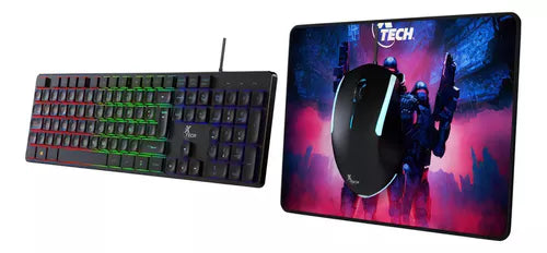 Xtech - Keyboard, Mouse And Mouse Pad - Wired Xtk-535S