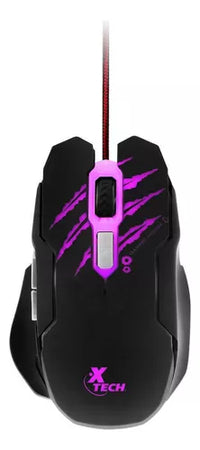 Xtech Mouse para Gaming Xtech XTM-610 Lethal Haze - Resolución Ajustable de hasta 3200 PPP - Luces LED de 4 Colores