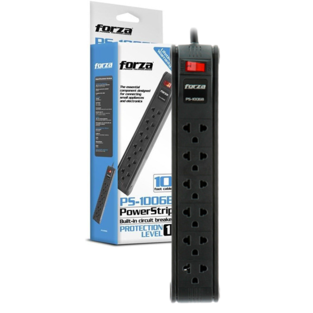 Forza - Power Strip - 6 Tomas De Corriente