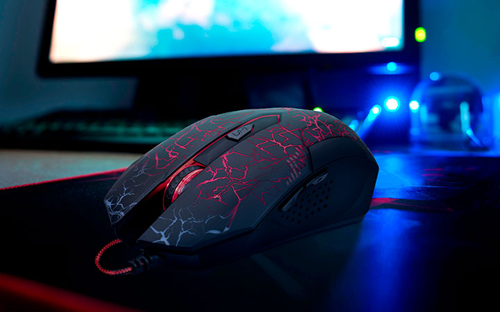 Xtech Mouse para Gaming Xtech XTM-510 Bellixus USB - Resolución Ajustable de hasta 2400 PPP - Luces LED de 3 Colores