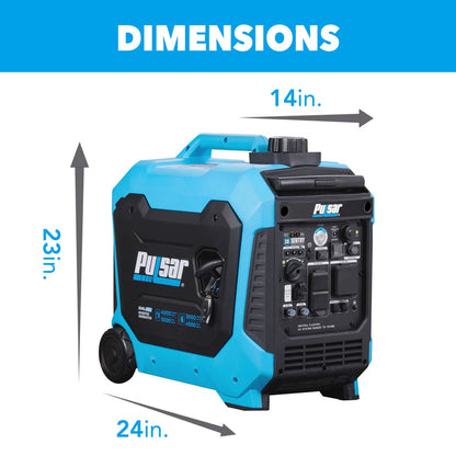 Generador Inverter Pulsar 5000W Gas y Gasolina