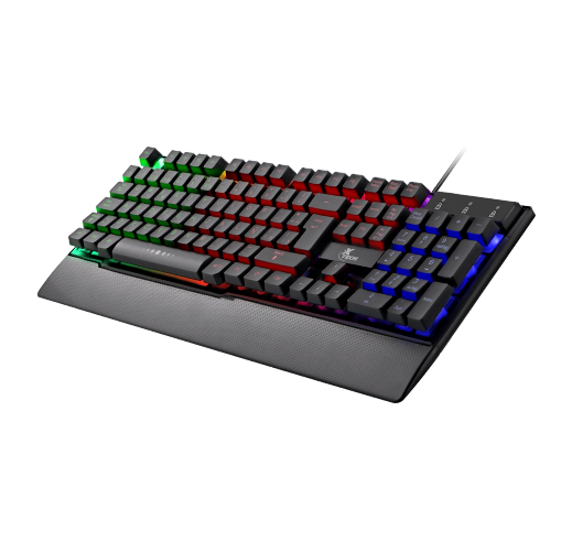 Xtech Teclado para Gaming XTK-510S - Español - Iluminación LED Multicolor con Efectos de Luz