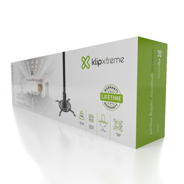 Klip Xtreme KPM-610B - Kit de Montaje para Proyector con Pies y Montaje Giratorio/Inclinable en Techo