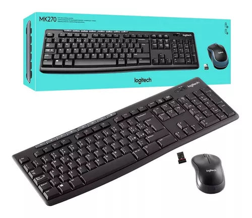 Logitech Mk270 Wireless Combo - Juego De Teclado Y Ratón - Inalámbrico