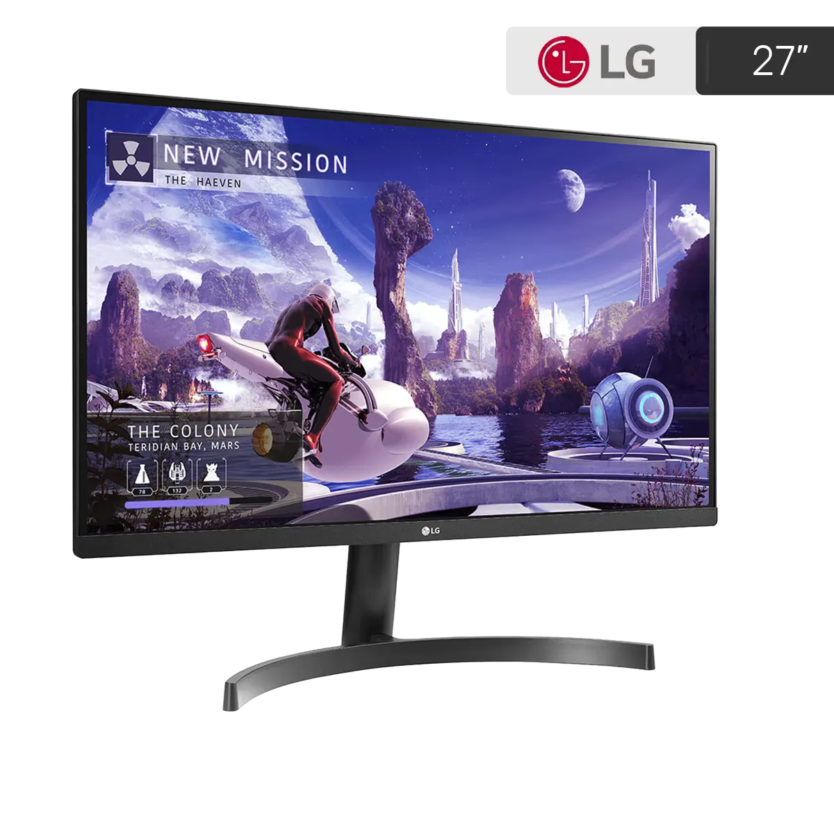 LG Monitor LED 27" QHD 27QN600-B - Resolución 2560 x 1440