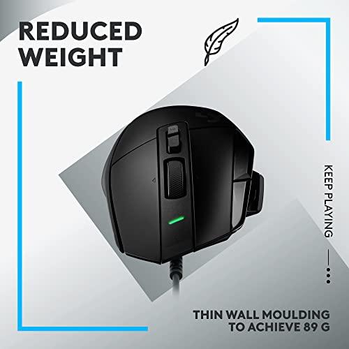 Logitech G502 X Wired Gaming Mouse - Lightforce Hybrid Optical-Mechanical Primary Switches, Hero 25K Gaming Sensor, Compatible With Pc - Macos/Windows 910-006136