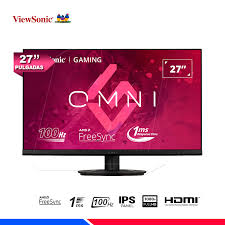 Monitor Gaming ViewSonic Omni VX2716 27" Curvo Full HD LED con 165Hz y 1ms, Negro