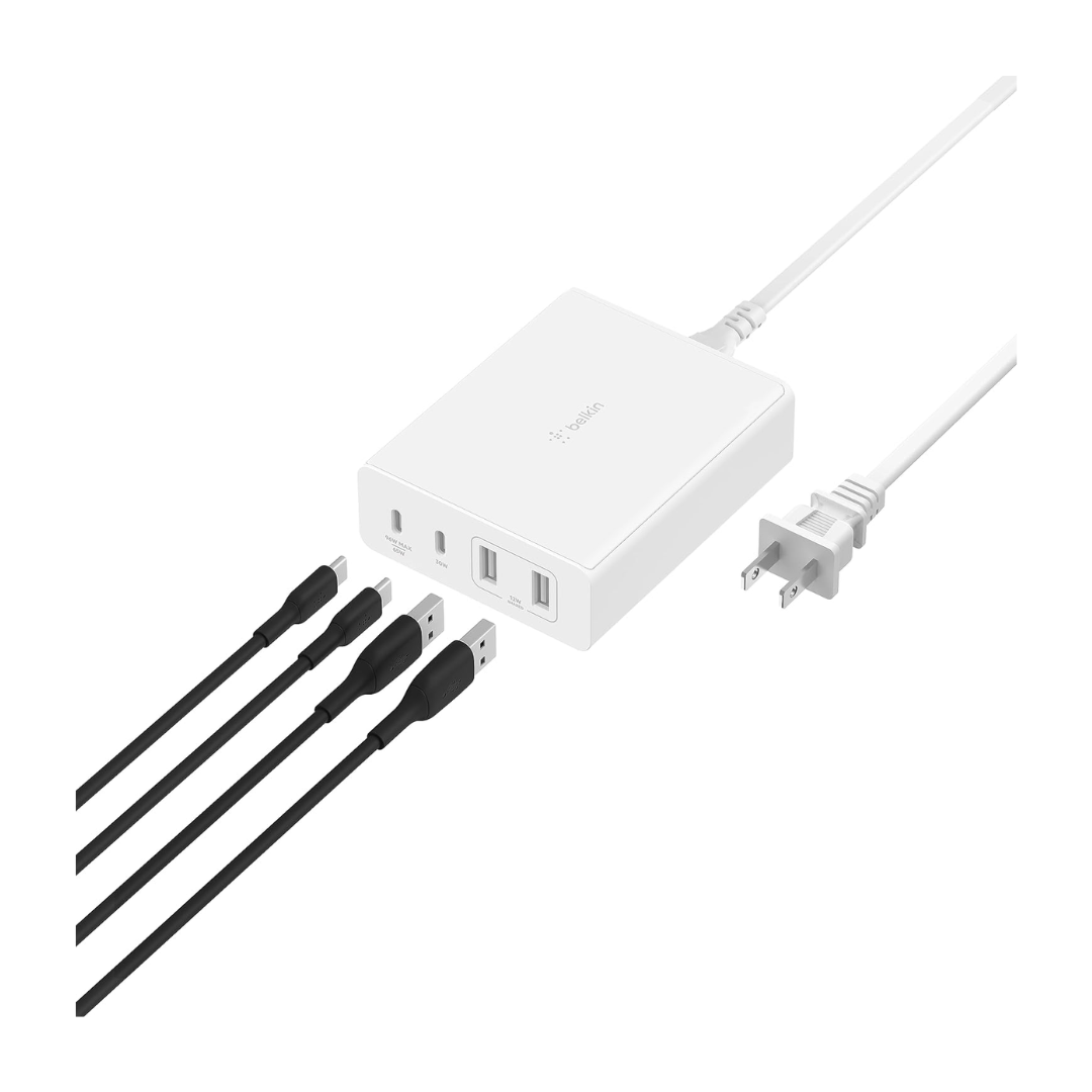 Belkin - Adaptador De Corriente - Tecnología Gan Wch010Dqwh