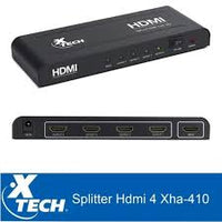 Xtech - Hdmi Splitter - 1 Input To 4 Outputs Xha-410