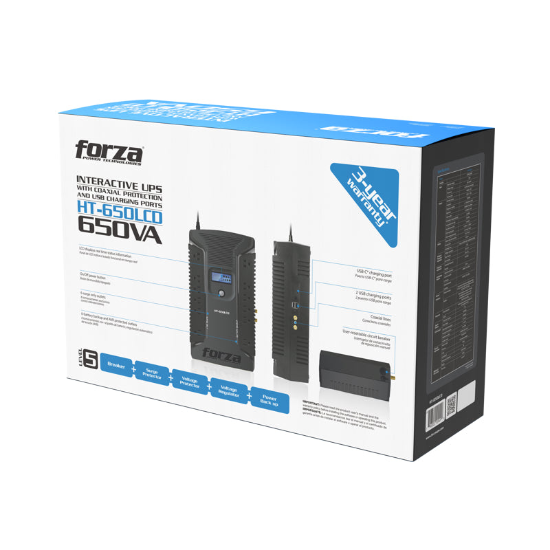 Forza Ht Series Ht-650Lcd - Ups - Line Interactive