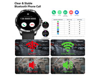 Smartwatch Kieslect Actor Negro - Pantalla AMOLED 1.6", GPS, Gestión de Salud y Batería 500mAh