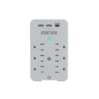 Forza Fwt-631Usbc - Protector Contra Sobretensiones (Montaje En Pared) - Ca 125 V