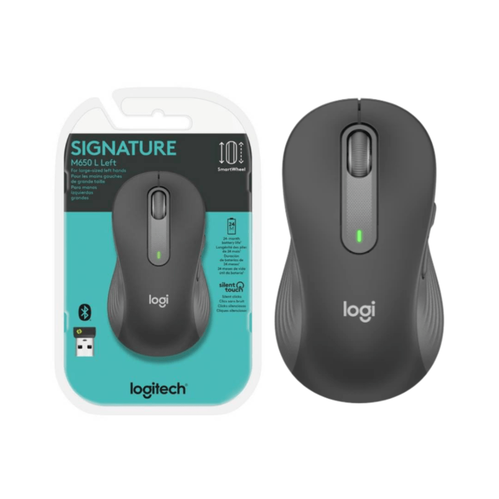 Logitech Signature M650 L Left - Ratón - Tamaño Completo 910-006234