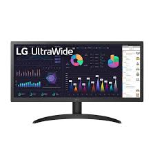 Monitor LG UltraWide 26" LED 26WQ500-B con Pantalla IPS y Resolución Full HD, Negro