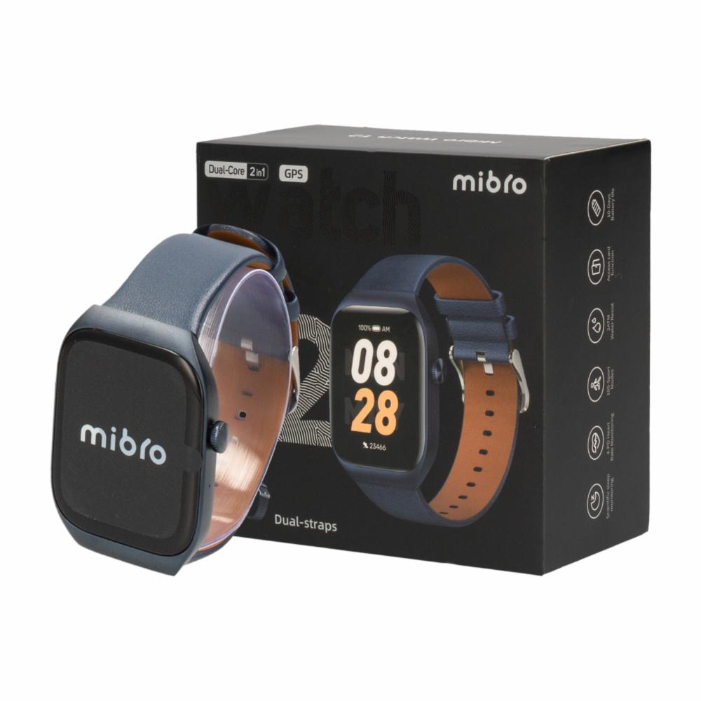 Smartwatch Mibro T2 Azul Oscuro - Pantalla AMOLED 1.75", GPS, Llamadas BT 5.3 y Resistencia 2ATM