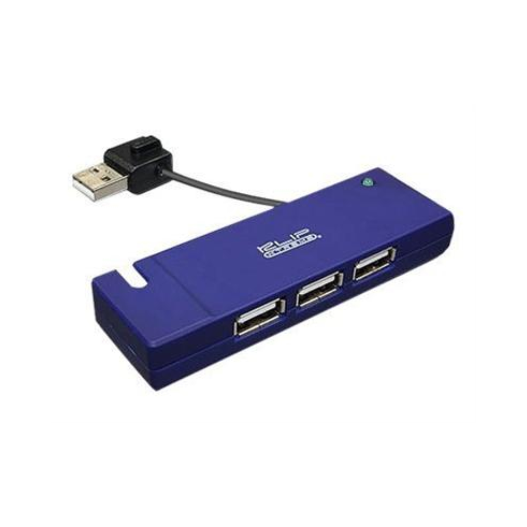 Hub Klip Xtreme Kuh-400A con 4 Puertos USB 2.0 para Conexión Rápida y Eficiente, Negro