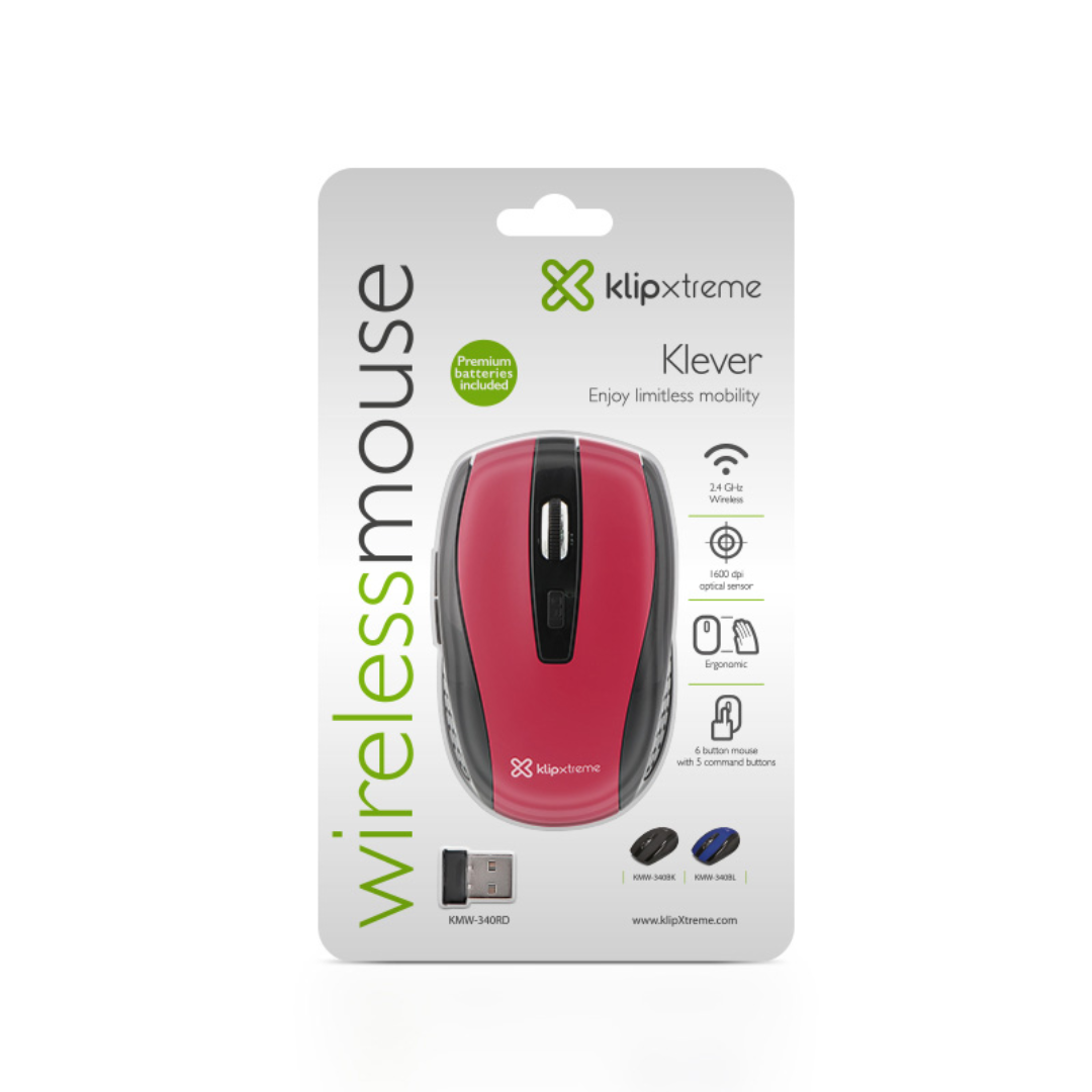 Klip Xtreme - Mouse - Wireless KMW-340RD