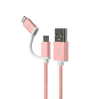 Klip Xtreme - Usb Cable - Apple Lightning / Micro-Usb Type B KAC-210RG