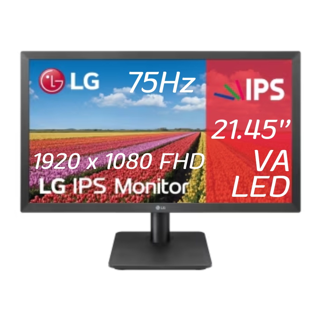 LG Monitor LED 21.45" Full HD 22MP410-B