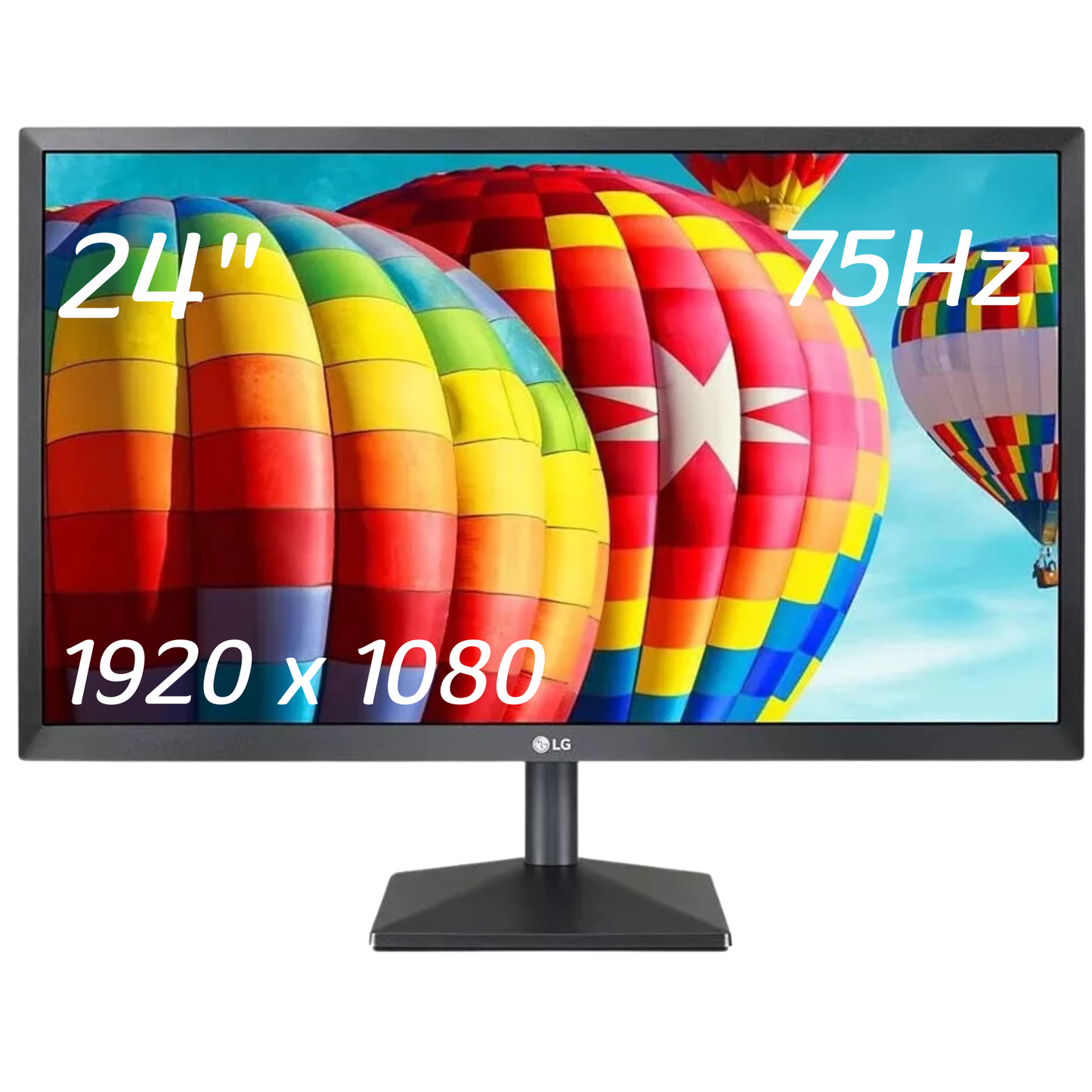 LG Monitor LED 24" (23.8" Visible) Full HD 24MK430H