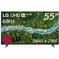 Smart TV LG 55" 4K UHD 55Up7700Psb con Retroiluminación LED y Tecnología AI, Negro