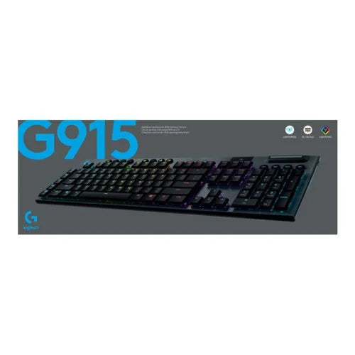 Logitech G915 TKL Tenkeyless Lightspeed Wireless RGB Gaming - Teclado Mecánico con Retroiluminación